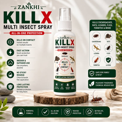 KILLX Multi Insect Spray 50Ml Each (Pack Of 3)