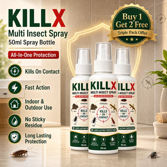 KILLX Multi Insect Spray 50Ml Each (Pack Of 3)