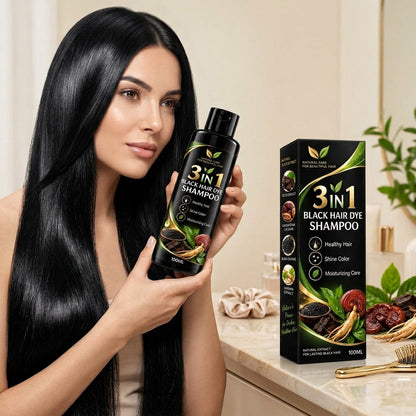 3 In 1 Japanese Black Hair Dye Shampoo (BUY 1 GET 1 FREE)
